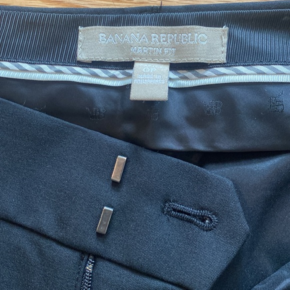 Banana Republic Martin fit black lined wool pants - Picture 4 of 10